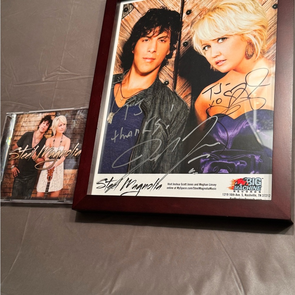 Signed Steel Magnolia Framed Photo and CD